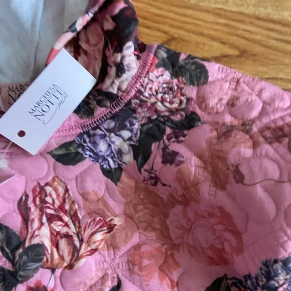 NWT Marchesa Notte mini Alison Rose Quilted Floral Hoodie 6Y - Picture 10 of 11
